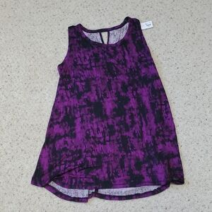 Lane Bryant Purple and Black Tank Top